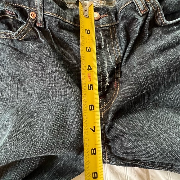 David Kahn Niki 818 Medium Wash Distressed Mid Rise Flare Leg Denim Jeans - Picture 13 of 16